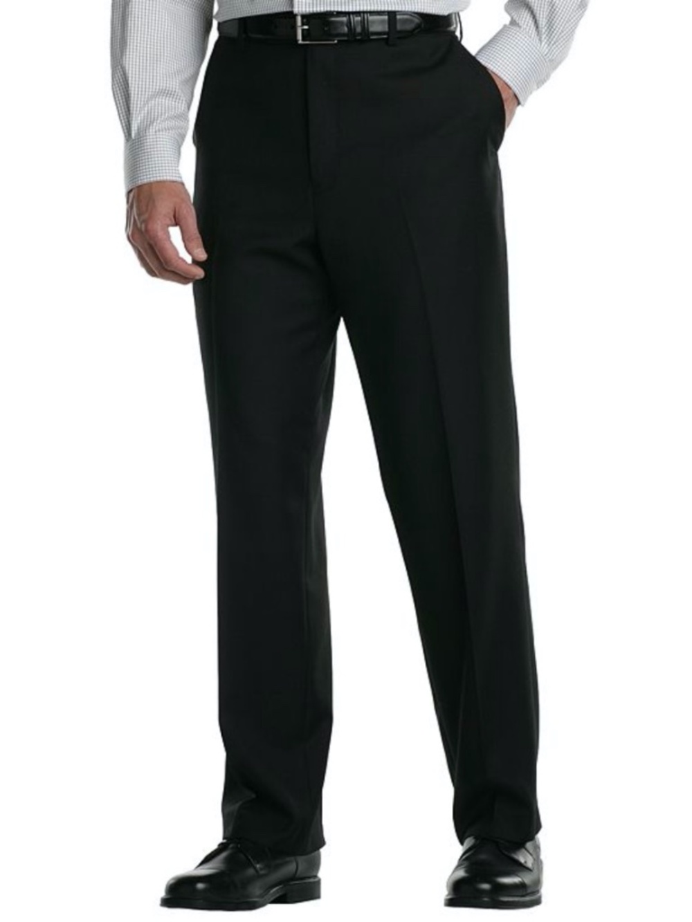 Men's Croft & Barrow Poly Wool Flat-Front Dress Pants